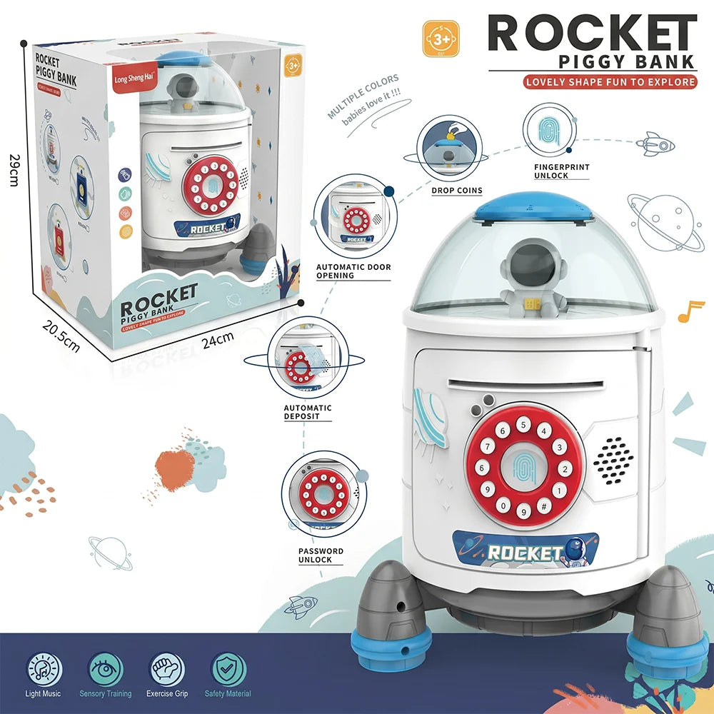 Rocket Piggy Bank