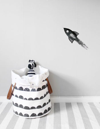 Nearly Black Rocket Wall Sticker