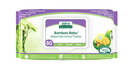 ALEVA  NATURALS - AN-BAMBOO BABY WIPES-80
