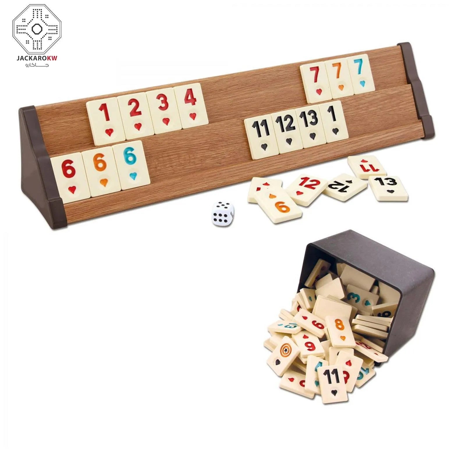 VIP Wooden Rummy Okey Game Set