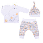 Kitikate Organic Polar Bear3 Pcs Set ECRU