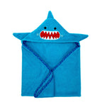 zoocchini Baby Hooded Towel - Sherman the Shark 100% cotton Baby hooded towels (76cm x 76cm)