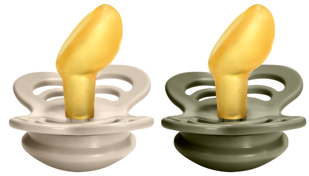 Bibs Pacifier Couture (Latex) Size 1 - Baby 0-6 Months 2pc - Vanilla
