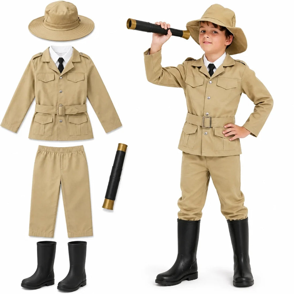Safari Hunter Costume For Kids