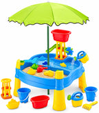 Sand & Water Play Table with Umbrella – 21 Pcs