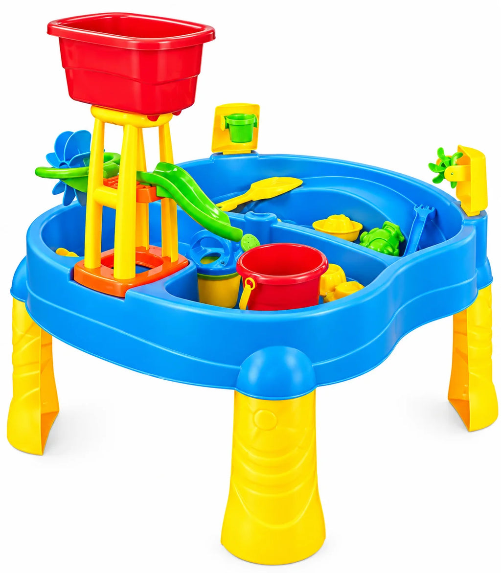 Sand & Water Play Table with Umbrella – 21 Pcs