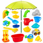 Sand & Water Play Table with Umbrella – 21 Pcs