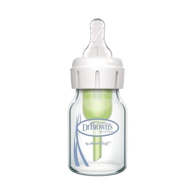 Dr.Brown's 2 oz/60 mL Glass Narrow Options+ Baby Bottle, 1Pack 1