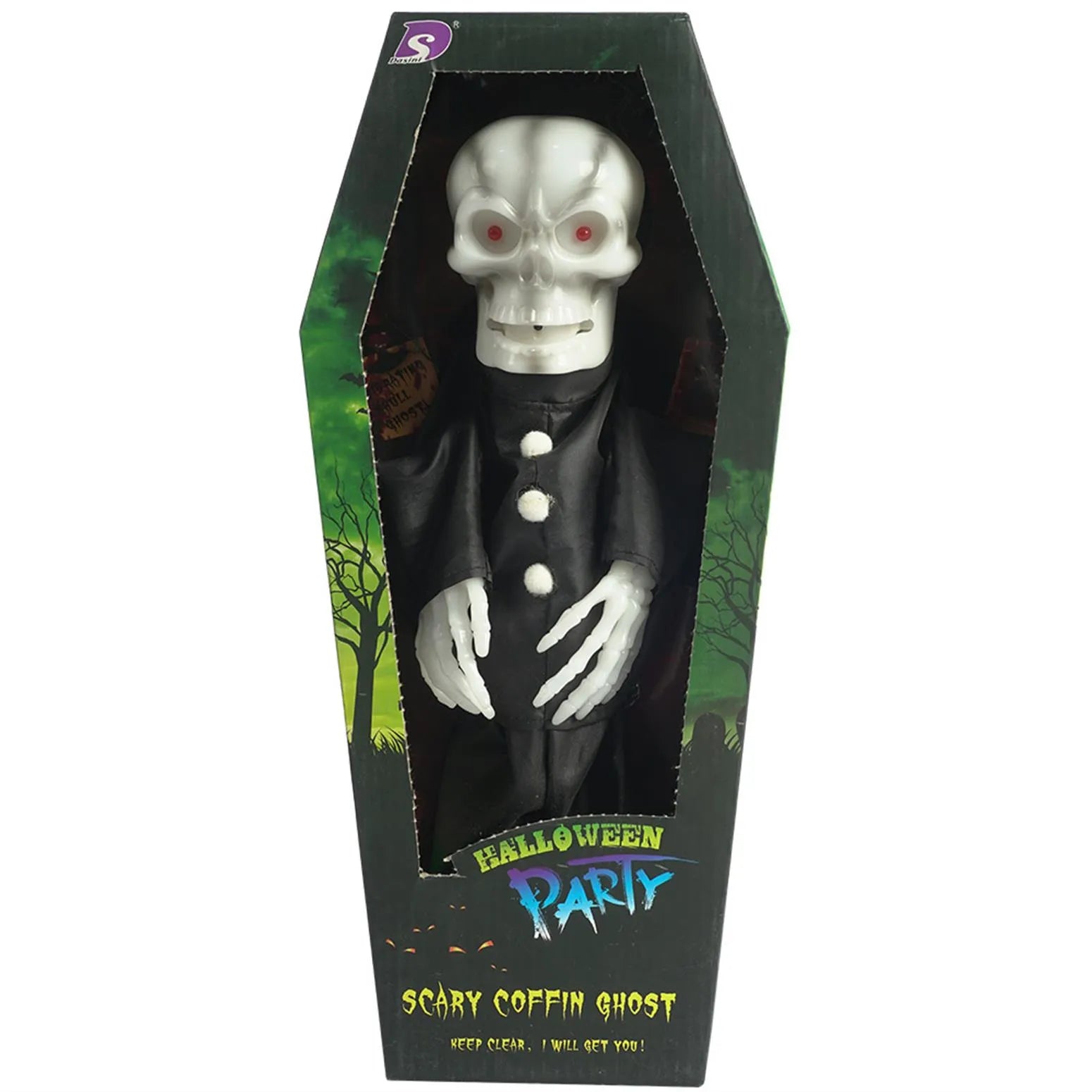 Scary Coffin Ghost - Battery Operated