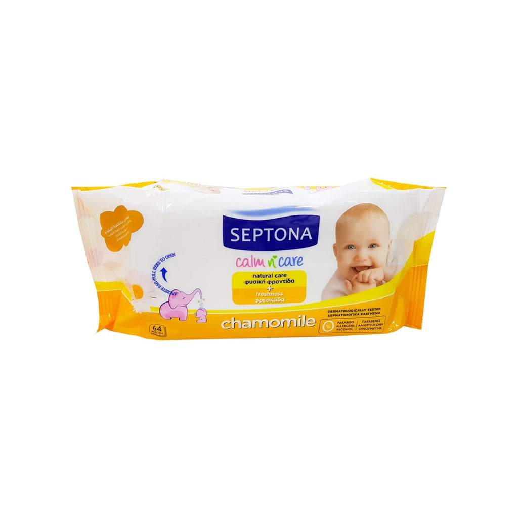 SEPTONA Baby Wipes Chamomile 64's