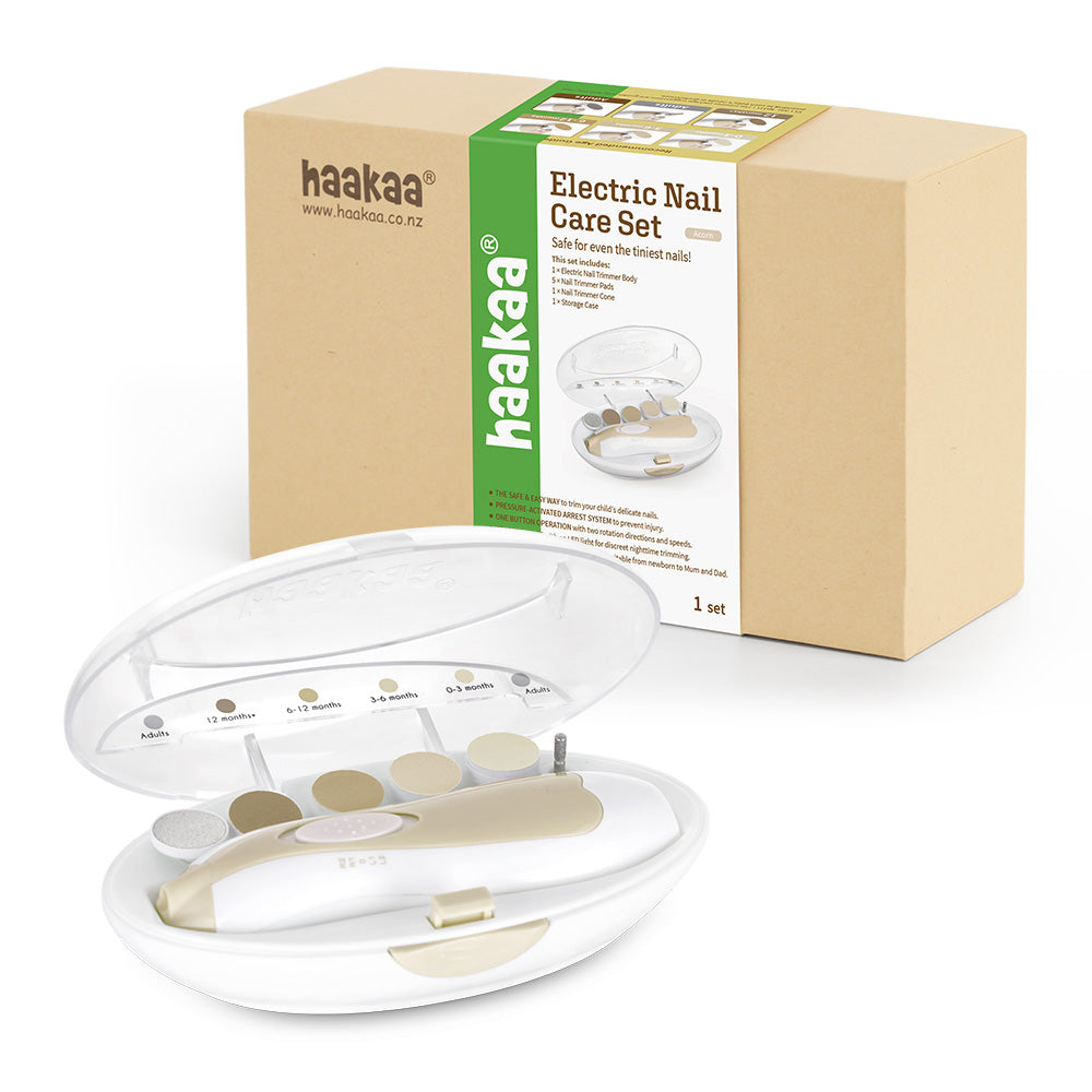 Haakaa Baby Nail Care Kit - Meadow - Battery Operated