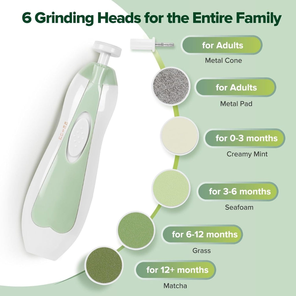 Haakaa Baby Nail Care Kit - Meadow - Battery Operated 1