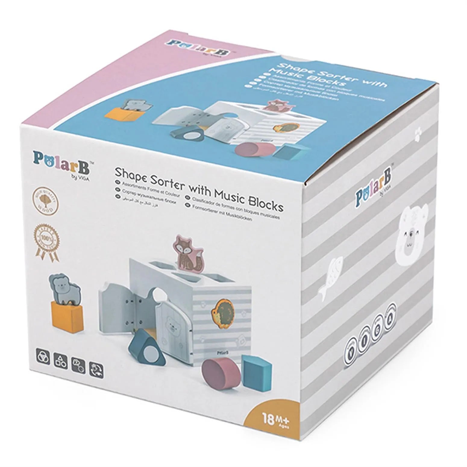 Viga Shape Sorter with Music Blocks