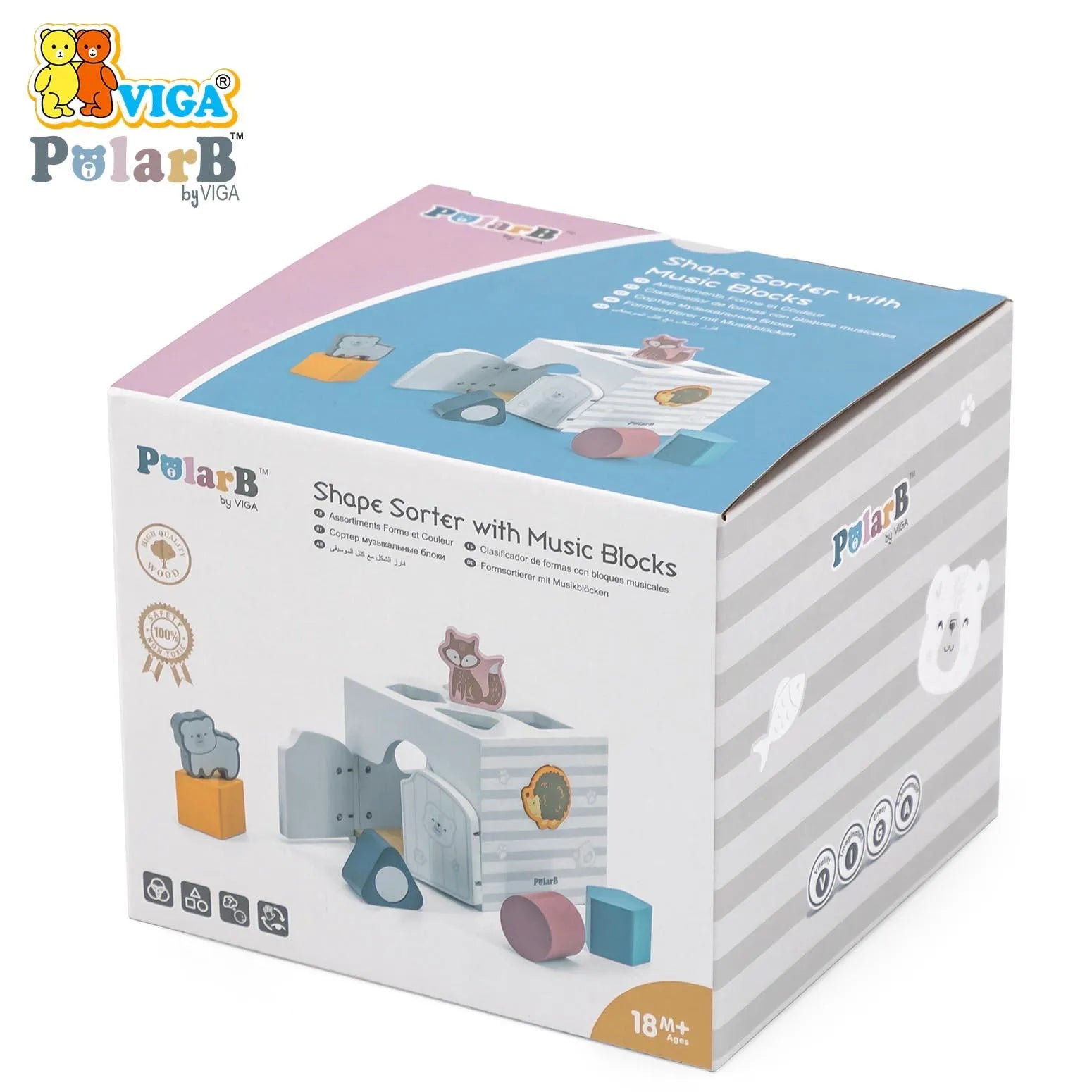 Viga Shape Sorter with Music Blocks