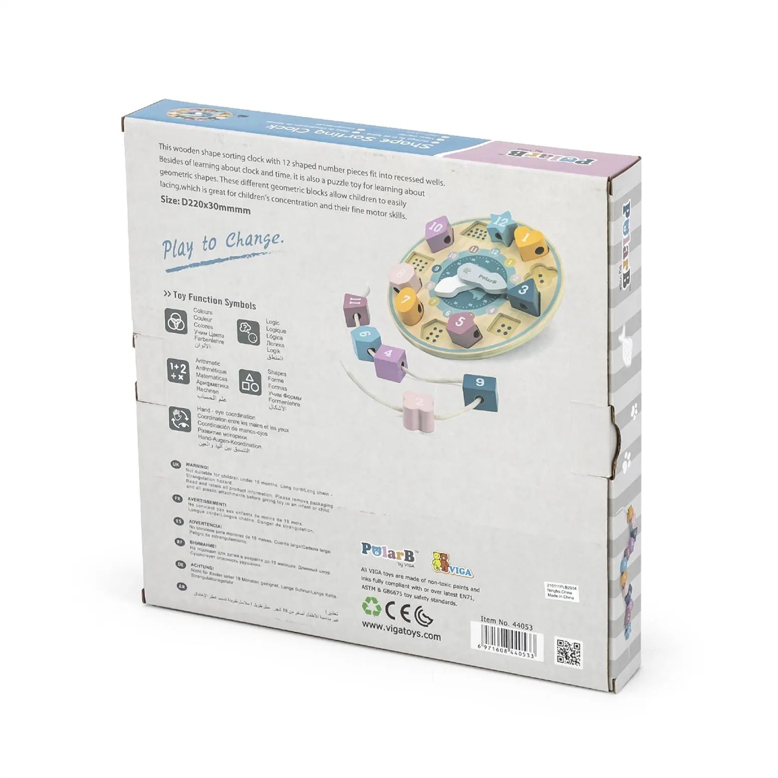Shape Sorting Clock