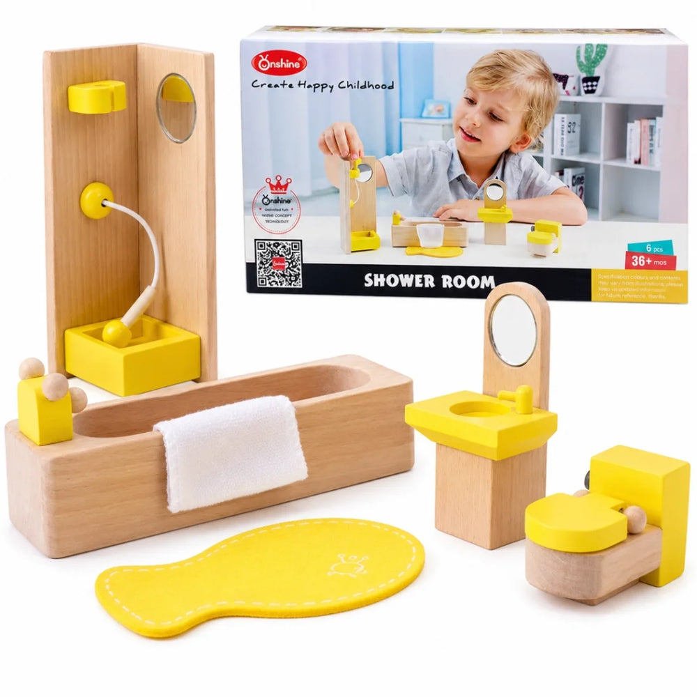 SHOWER ROOM WOODEN PLAY SET