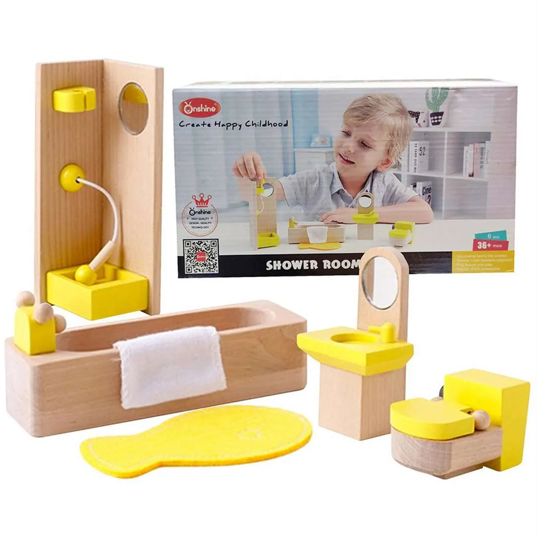SHOWER ROOM WOODEN PLAY SET