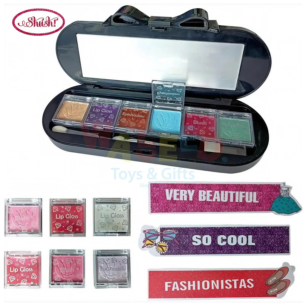 ShuSh Golden Makeup Set Bag Brushes 1 Piece Kids Toy