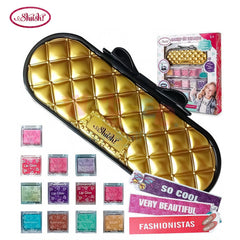ShuSh Golden Makeup Set Bag Brushes 1 Piece Kids Toy