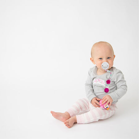 Silibeads Flower Pacifier Clip