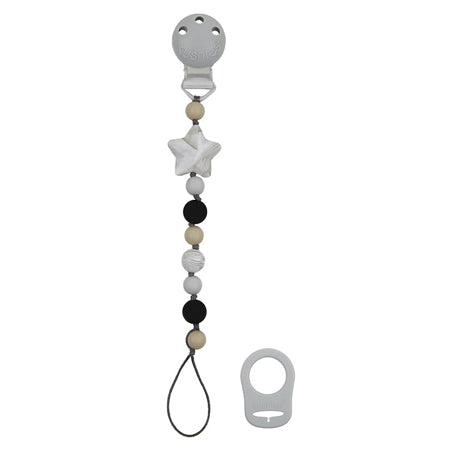 Silibeads Star Pacifier Clip