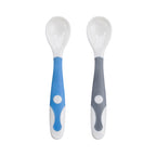 Blue and Grey Silibend Bendable Spoon (Pack of 2)