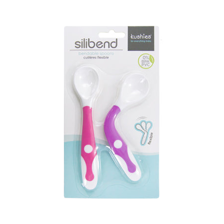 Pink and Purple Silibend Bendable Spoon (Pack of 2)