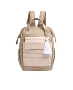 Silk Weaving Travel Diaper Backpack in Beige