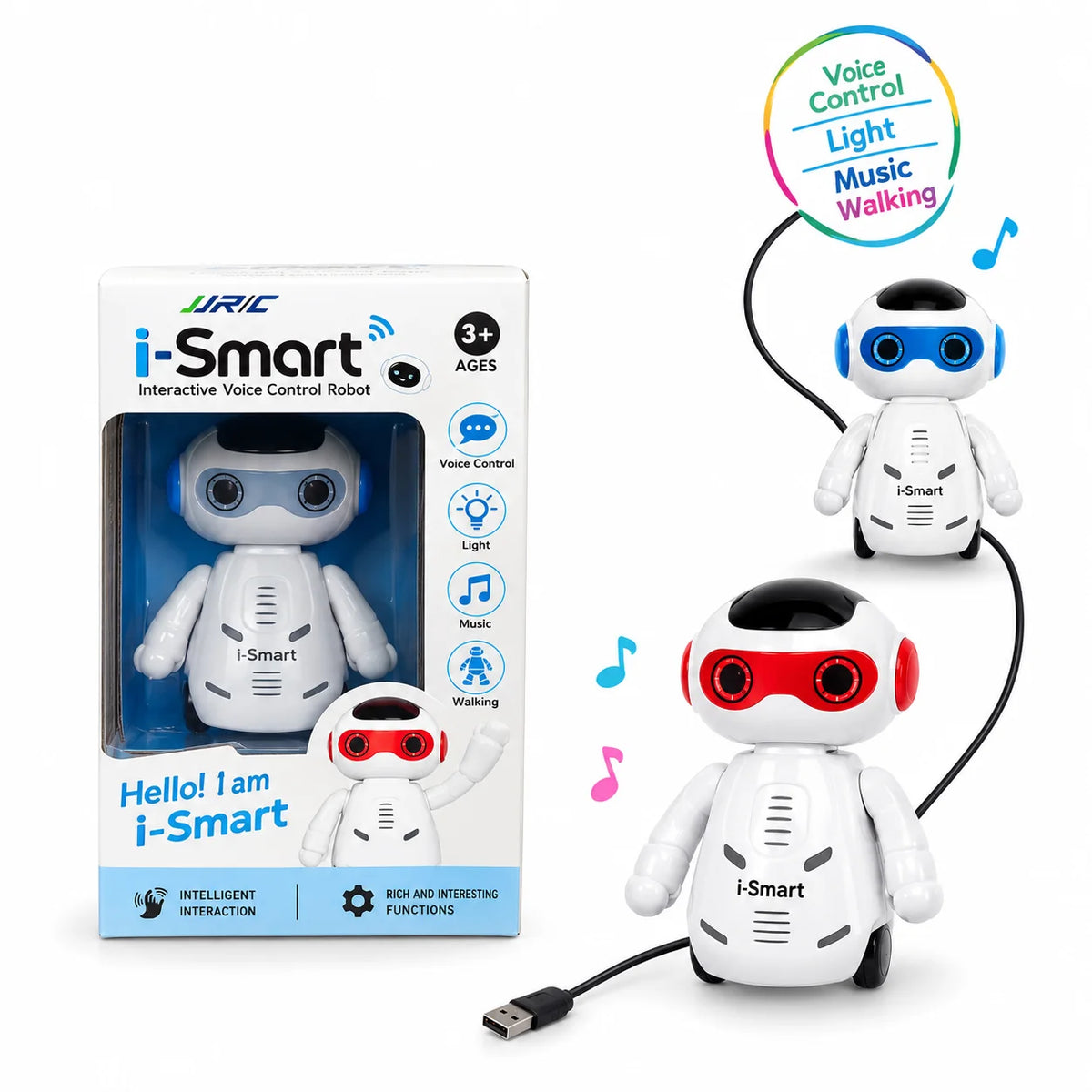 Smart Line-Following Robot with LED Lights