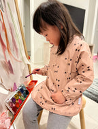 Beige Dino Smock Bib (1-3 years)