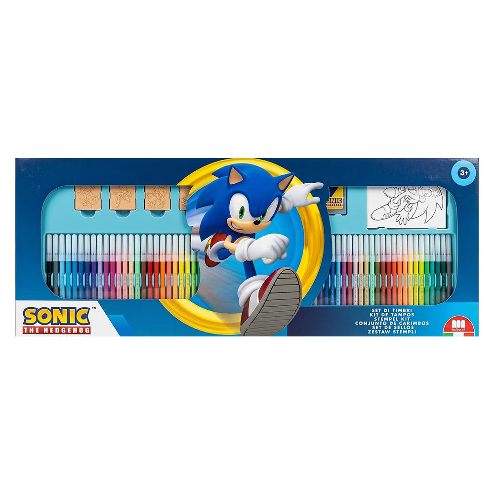 Sonic The Hedgehog Stamp & Coloring Set