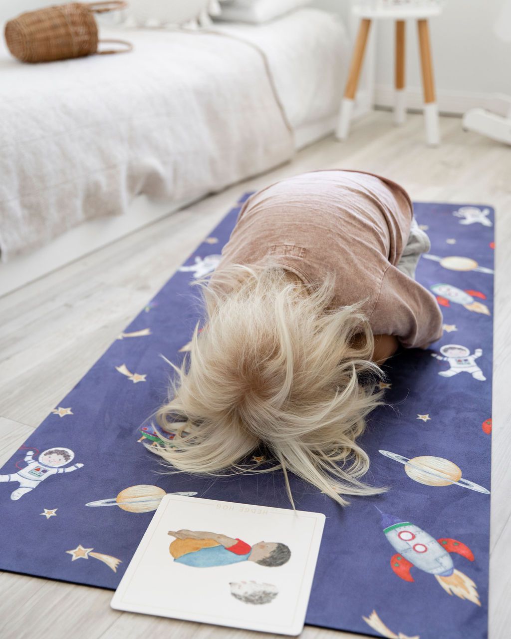 Space Print Kids Yoga Mat
