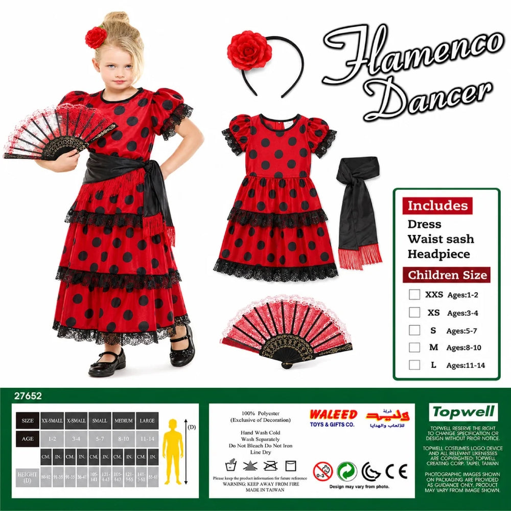 Spanish Lady Costume for Kids