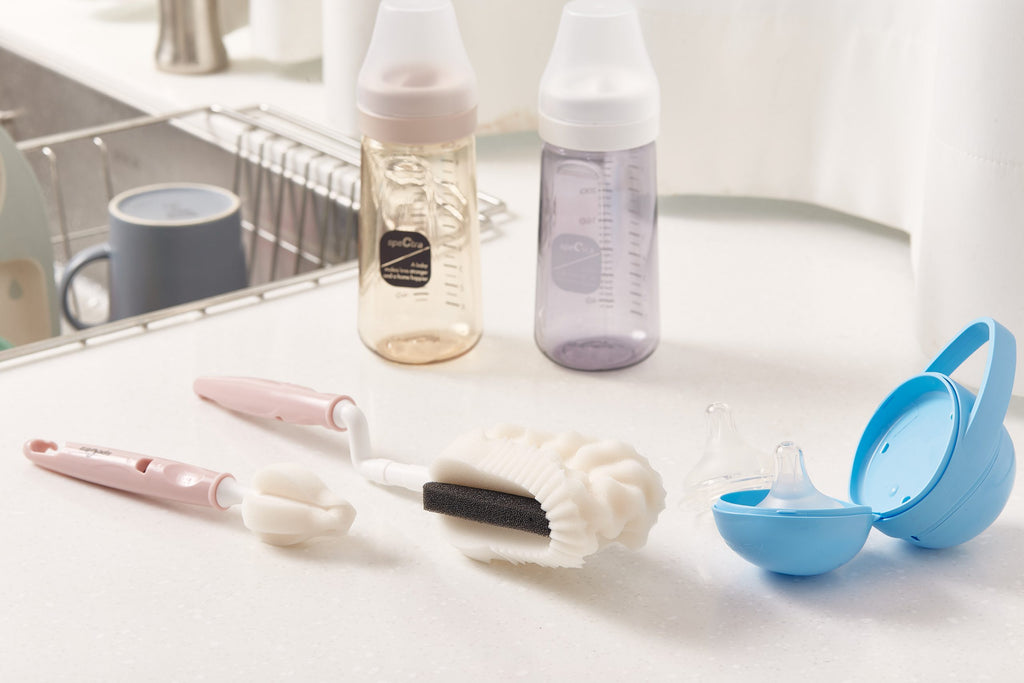 Spectra Bottle and Nipple Brush Set PINK