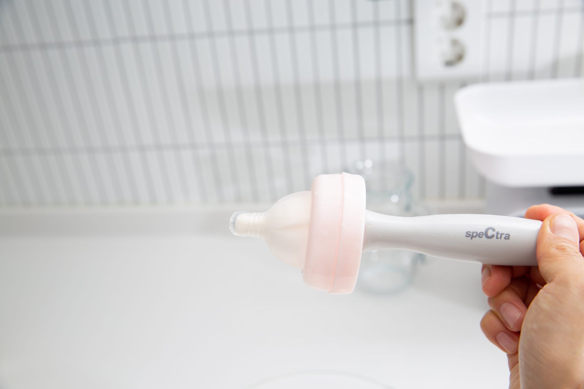 Spectra Bottle and Nipple Brush Set PINK