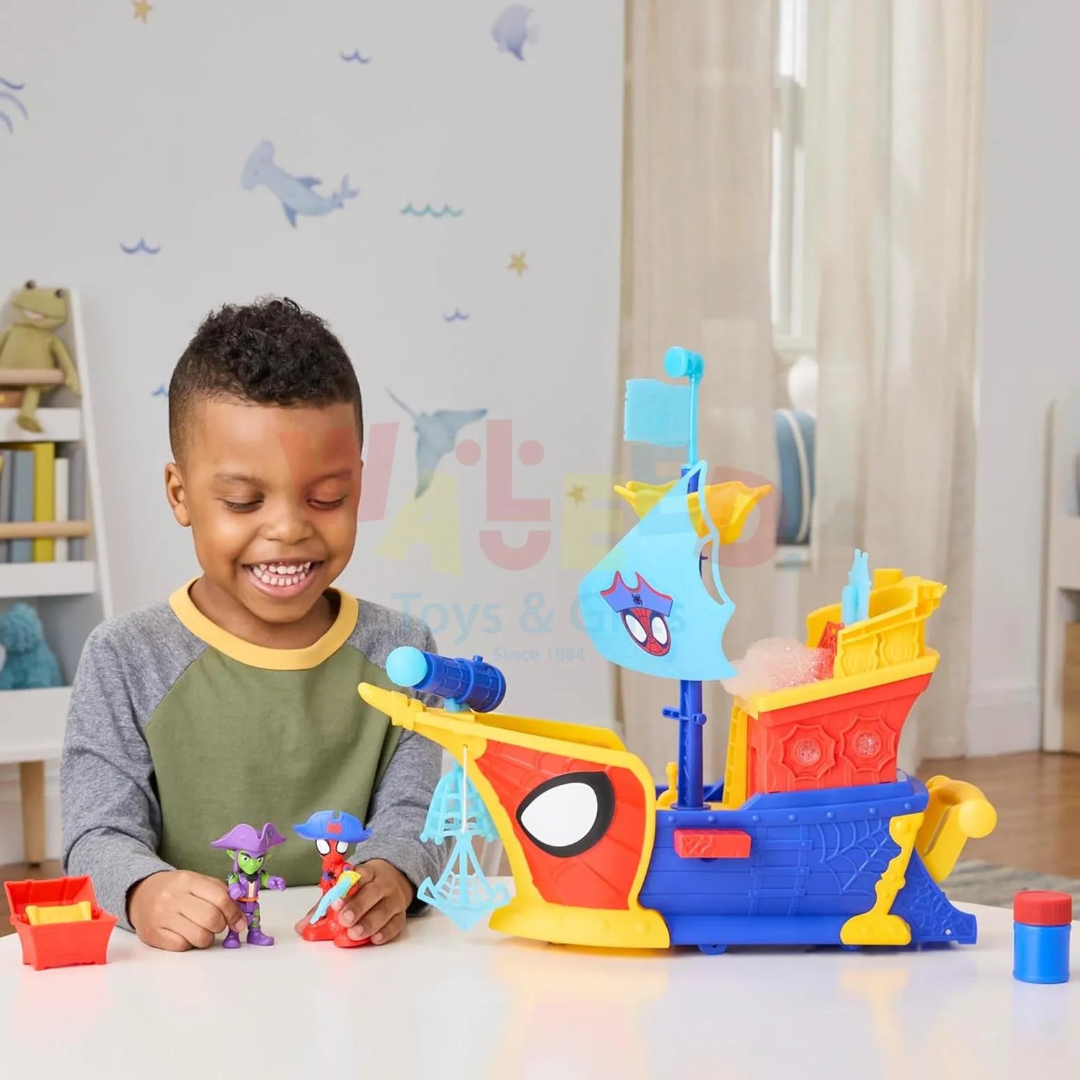 Spidey and His Amazing Friends Web-Ahooy Bubble Pirate Ship