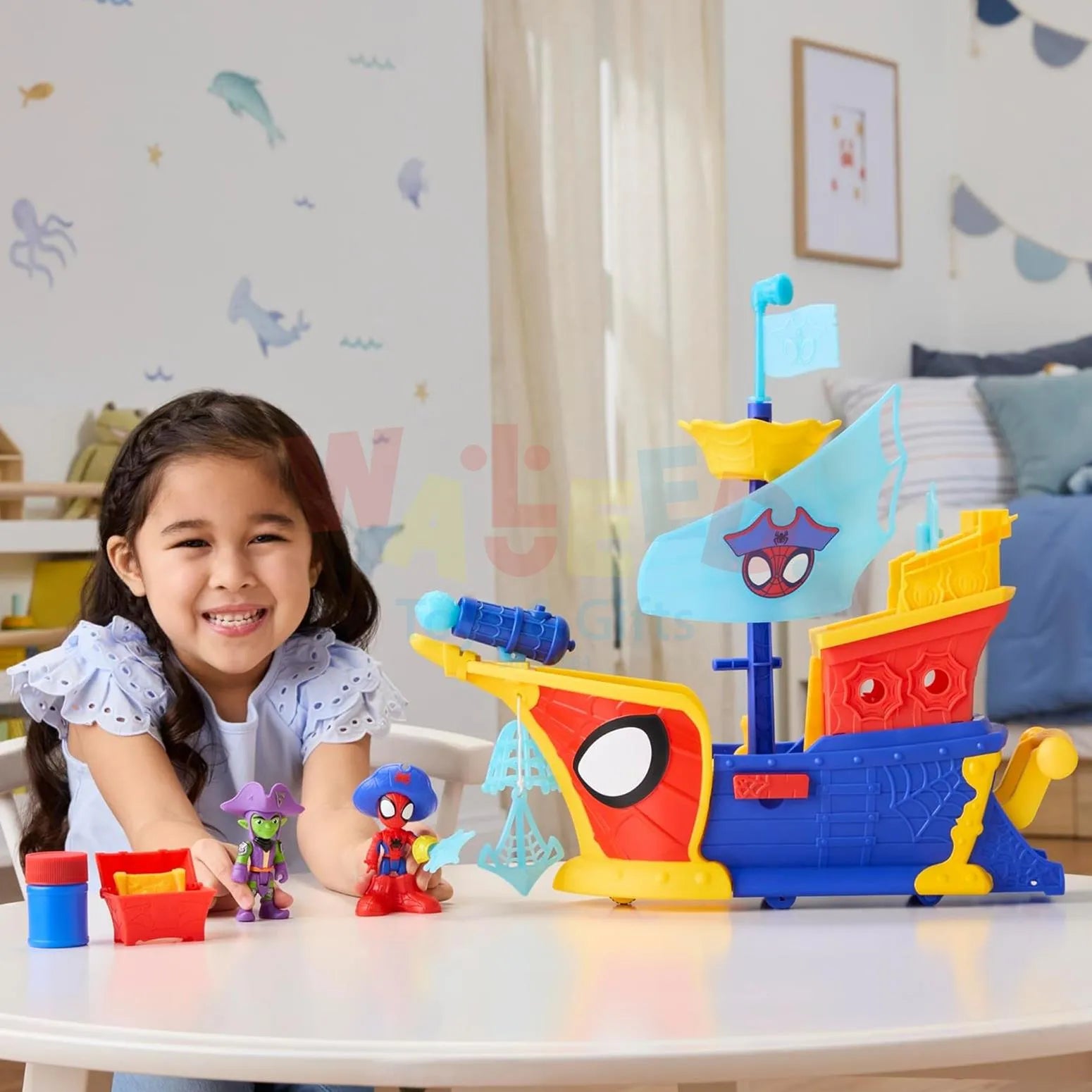 Spidey and His Amazing Friends Web-Ahooy Bubble Pirate Ship