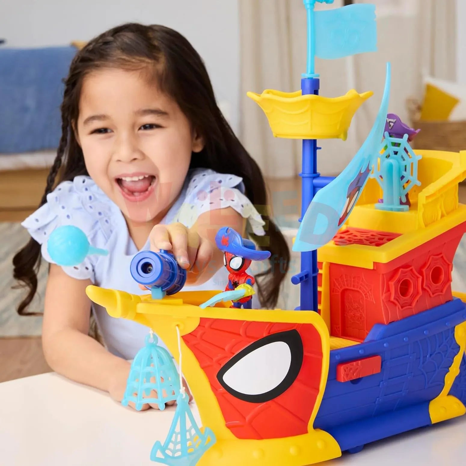 Spidey and His Amazing Friends Web-Ahooy Bubble Pirate Ship
