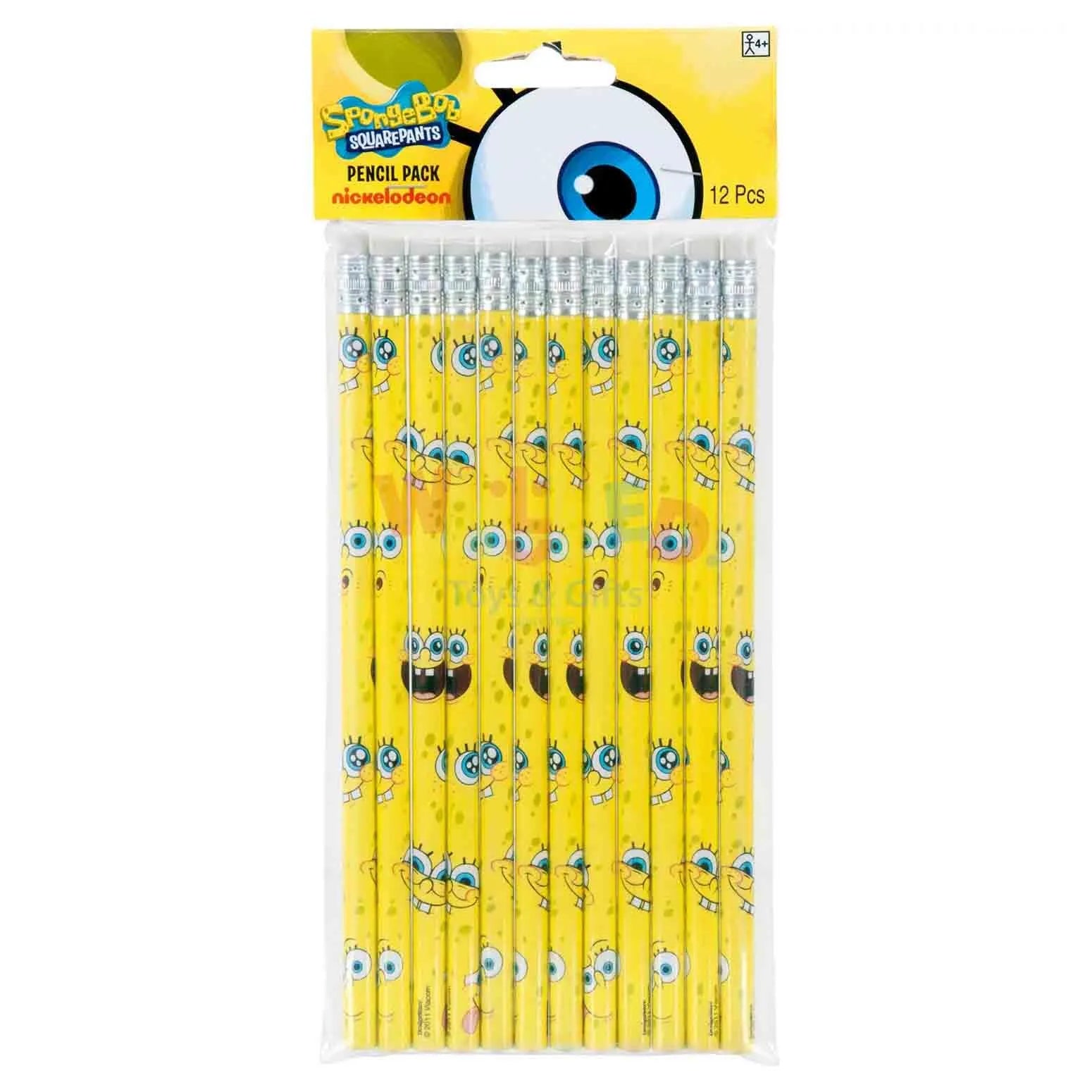 SPONGEBOB PARTY PENCILS-12PCS