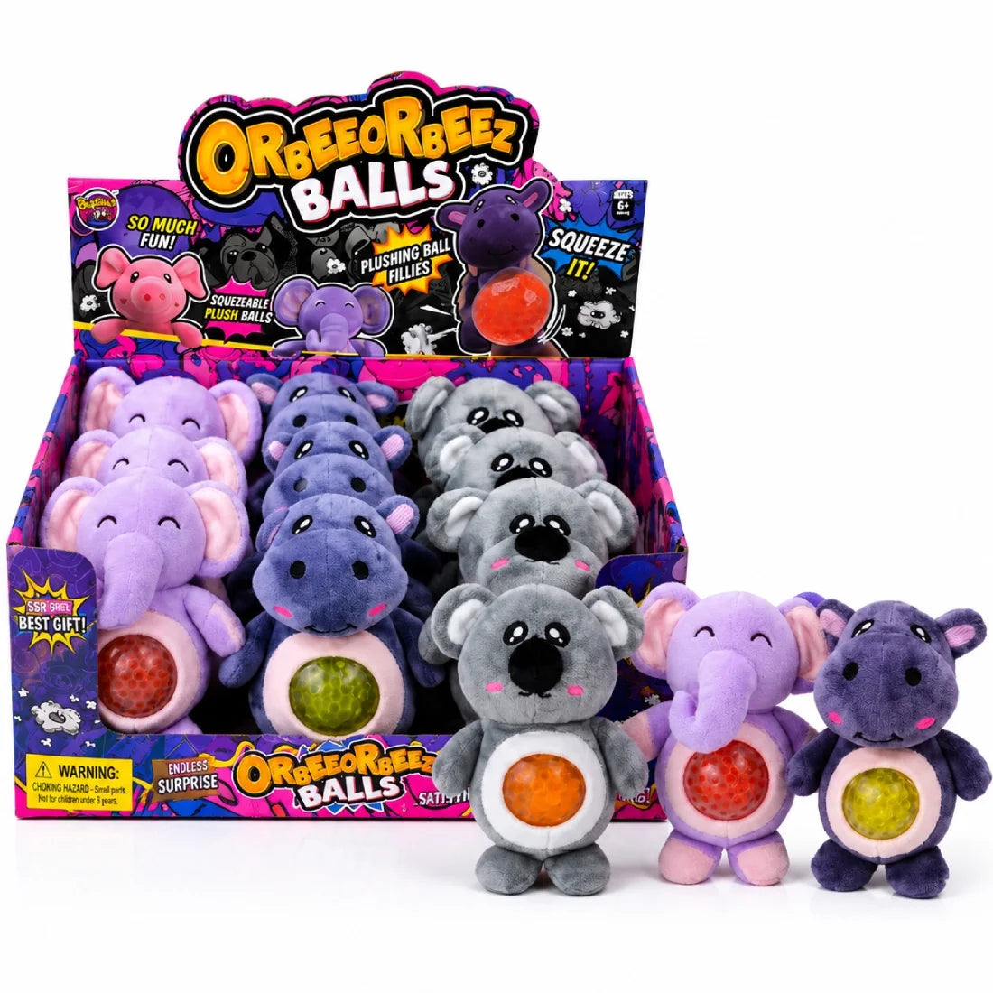 Squeezy Bead Balls- Animals(1 Pcs Assorted)