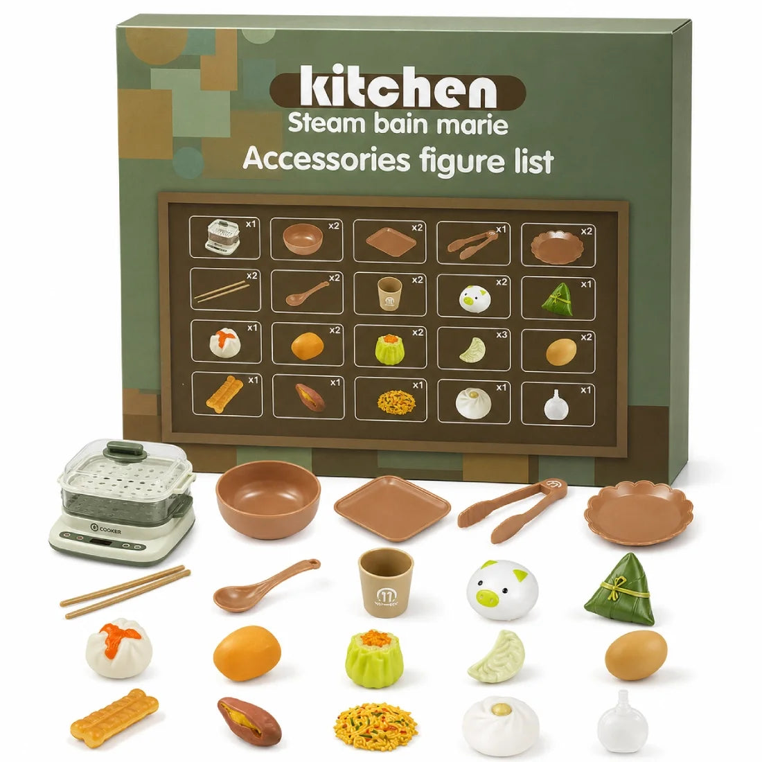 Steam Bain Marie Kitchen Set 32 Pieces