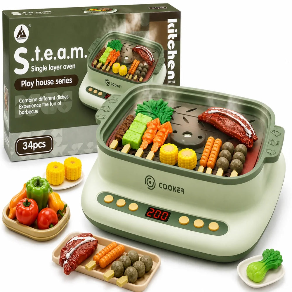 Steam Brain Single Layer Oven Kitchen Play Set