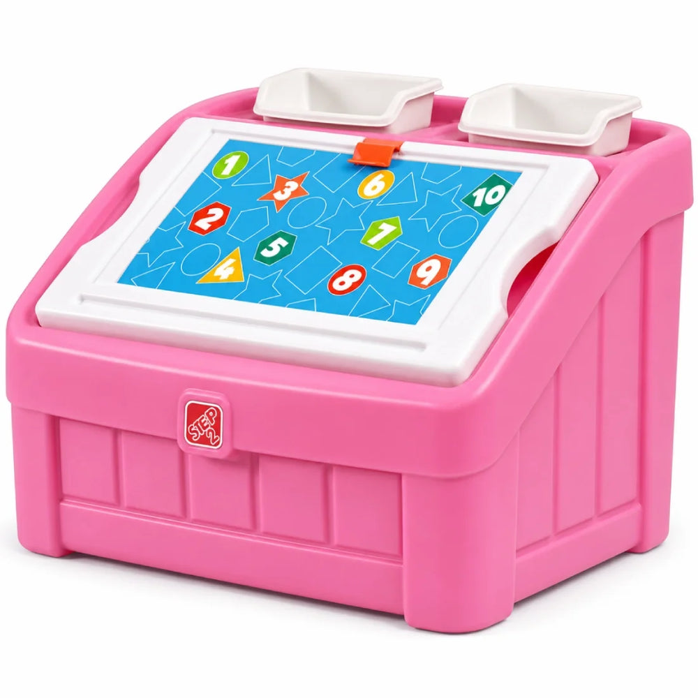 Step2 2IN1 TOY BOX & ART LID (PINK)