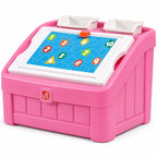 Step2 2IN1 TOY BOX & ART LID (PINK)
