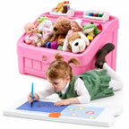 Step2 2IN1 TOY BOX & ART LID (PINK)