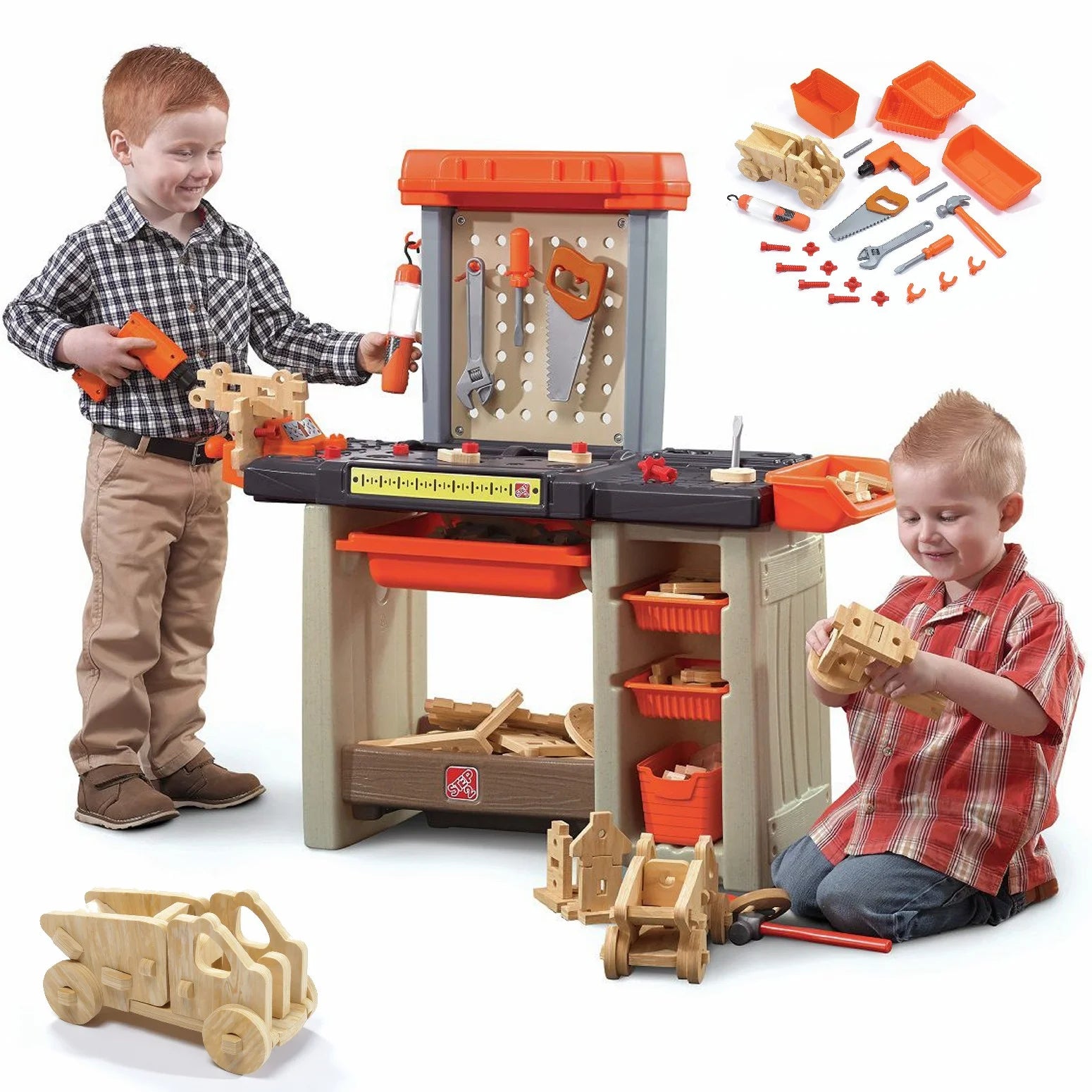 Step2 Kids Workshop Playset with Tools & Building Kit