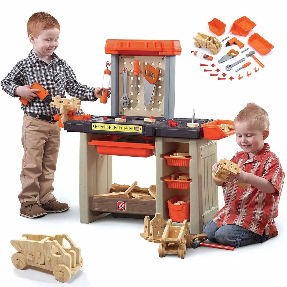 Step2 Kids Workshop Playset with Tools & Building Kit