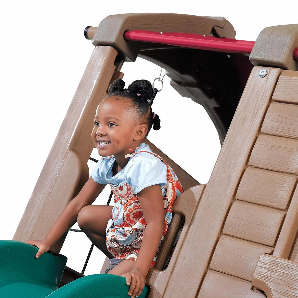 Step2 Naturally Playful Adventure Lodge Play Center Swing Set with Glider