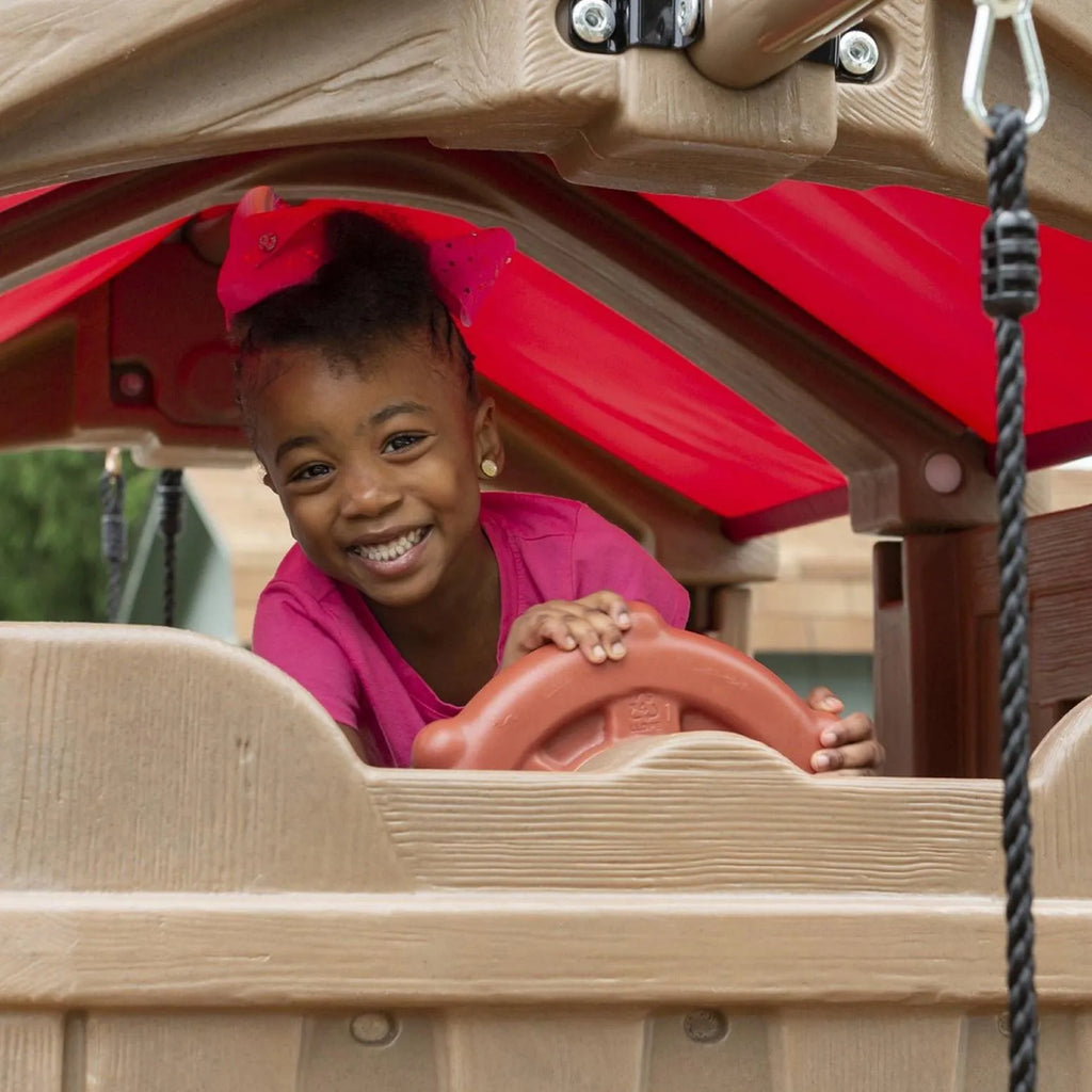 Step2 Naturally Playful Adventure Lodge Play Center Swing Set with Glider