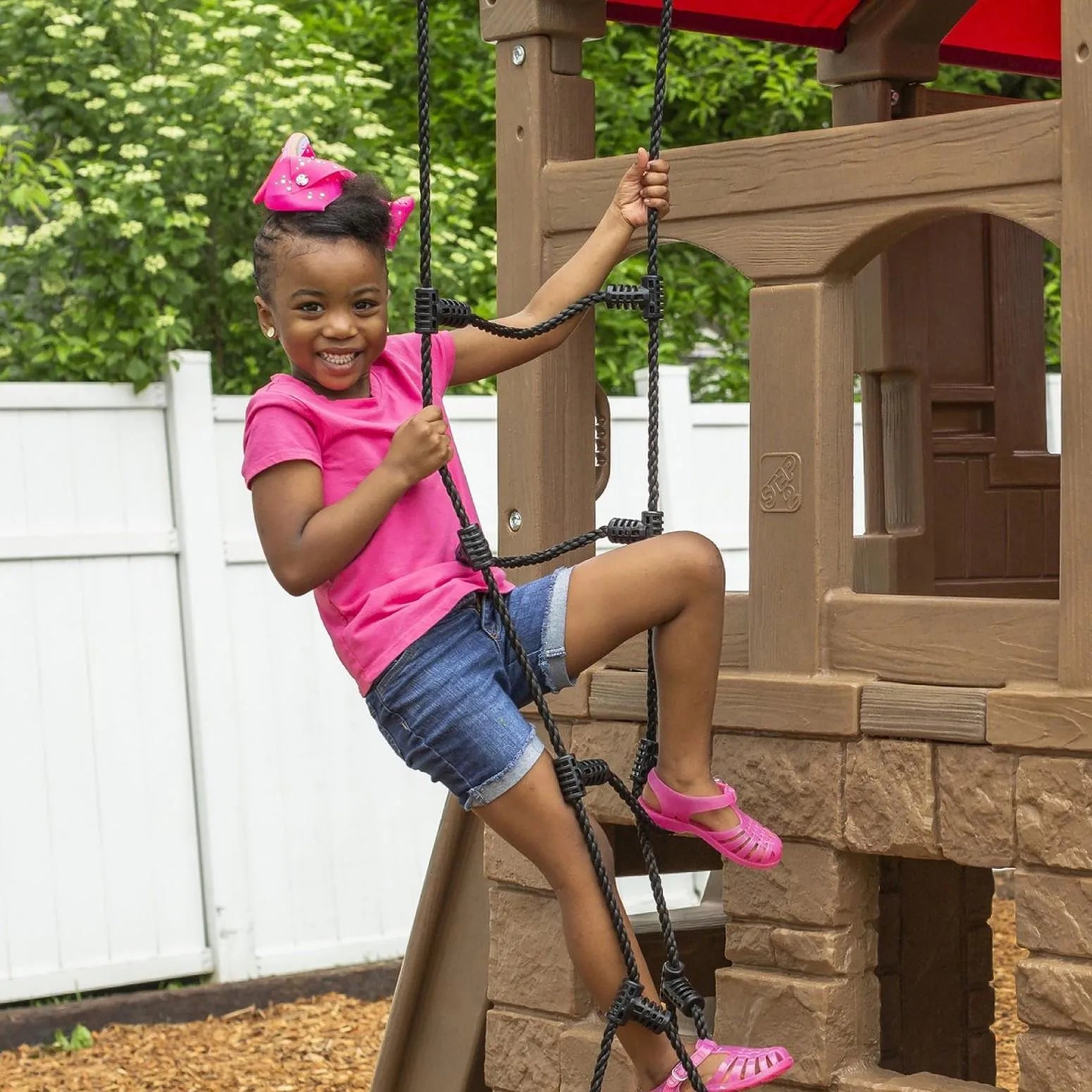 Step2 Naturally Playful Adventure Lodge Play Center Swing Set with Glider